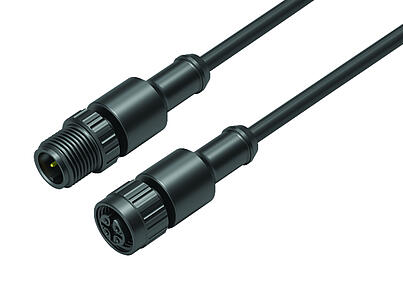 Tecnología de automatización - sensores y actuadores--Cable de conexión conector de cable macho - conector de cable hembra_VL_KSM12-77-3419_KDM12-3420-50003_plastic_lock_ring_black