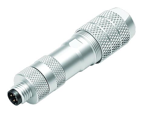 Illustration M8 Connecteur mâle, Contacts: 4, 5,0-8,0 mm, blindable, pince à visser, IP67, ressort à iris