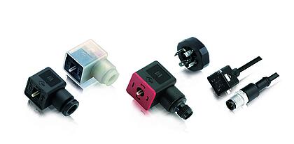 Solenoid valve connectors