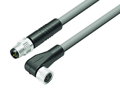 Automation Technology - Sensors and Actuators--Connecting cable male cable connector - female angled connector_VL_KS-77-3405_WD-77-3408_4pol