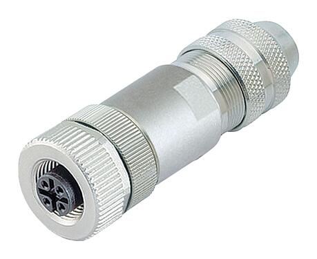 Ilustración 99 1430 810 04 - M12 Conector de cable hembra, Número de contactos: 4, 6,0-8,0 mm, blindable, tornillo extraíble, IP67, UL