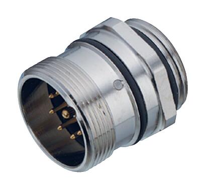 Illustration 99 4637 20 06 - M23 Male panel mount connector, Contacts: 6, unshielded, solder, IP67, central fixing