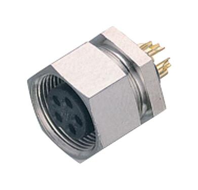 Illustration 09 0478 00 07 - M9 Female panel mount connector, Contacts: 7, unshielded