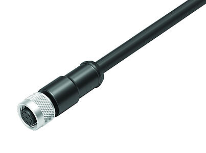 Automation Technology - Sensors and Actuators--Female cable connector_KD_77-3530-0000-64708_schirm_black