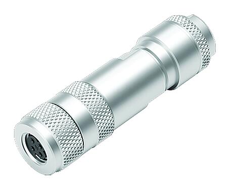 Illustration M8 Connecteur femelle, Contacts: 4, 4,0-5,5 mm, blindable, pince à visser, IP67, M8x1,0, ressort à iris