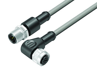 Tecnología de automatización - sensores y actuadores--Cable de conexión conector de cable macho - conector de cable hembra_VL_KSM12-77-3429_WDM12-3434-20003_grey