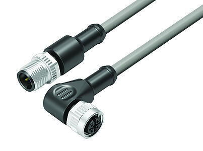 Tecnología de automatización - sensores y actuadores--Cable de conexión conector de cable macho - conector de cable hembra_VL_KSM12-77-3429_WDM12-3434-20004_grey