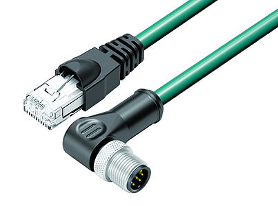Technologie d’automatisation - capteurs et actionneurs--Câble de raccordement connecteur d‘angle mâle - connecteur RJ45_VL_RJ45_77-9753_WS-77-3527-34708_blgr