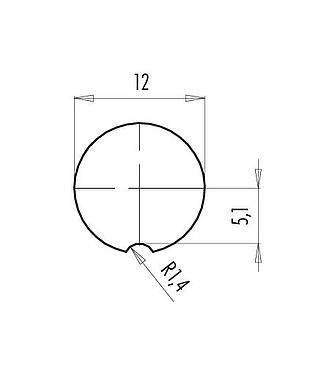 Assembly instructions / Panel cut-out 09 0423 90 07 - M9 Male panel mount connector, Contacts: 7, unshielded, THT, IP67, front fastened