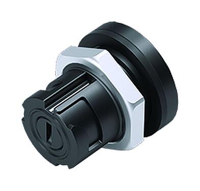 Ilustración Bayoneta Toma de brida, Número de contactos: 5, sin blindaje, soldadura, IP54 desenchufado, M13x1,0, Montaje en pared