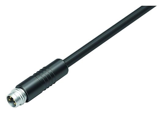 Ilustración 79 3411 45 04 - Conector de cable macho, PVC, negro, 4 x 0,25 mm²