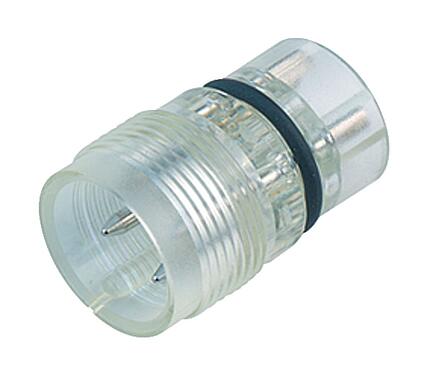 Illustration M18 Male receptacle, Contacts: 4, unshielded, solder, IP67