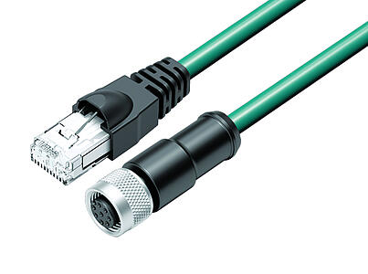 Tecnología de automatización - sensores y actuadores--Cable de conexión conector de cable hembra - conector RJ45_VL_RJ45_77-9753_KD-77-3530-34708_blgr