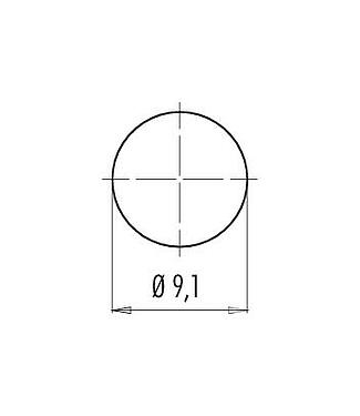 Assembly instructions / Panel cut-out 09 0078 20 03 - M9 Female panel mount connector, Contacts: 3, unshielded, THT, IP40